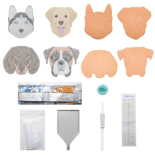 Dogs Diamond Art Coaster Kit by Make Market®